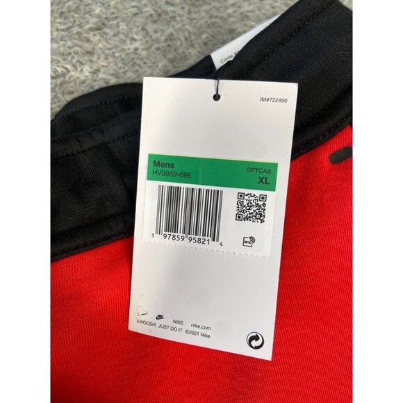 Nike Sportswear Tech Fleece Joggers Size XL Men Light Crimson Black HV0959-696 - Picture 6 of 6